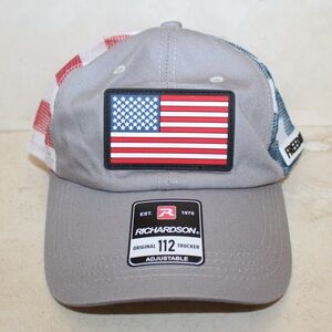 American Flag trucker hat (NWT)
